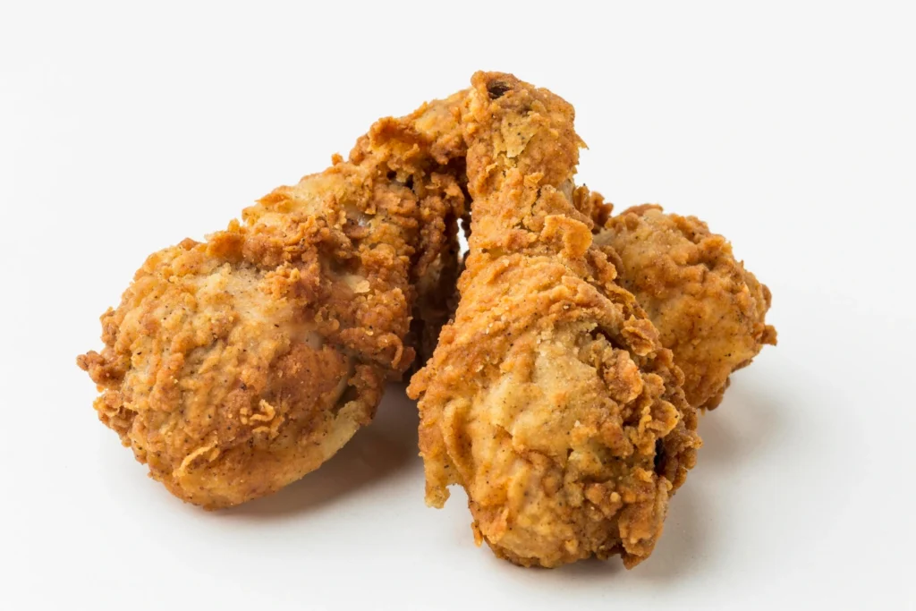 Close-up Fried Chicken Drumsticks Ayam Crispy