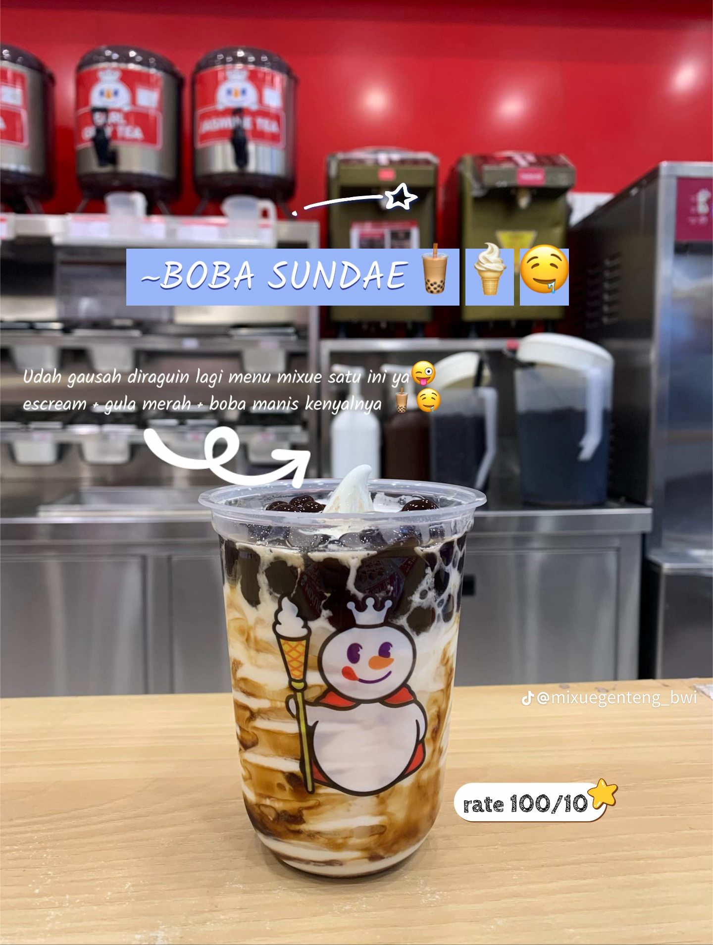 Menu Mixue