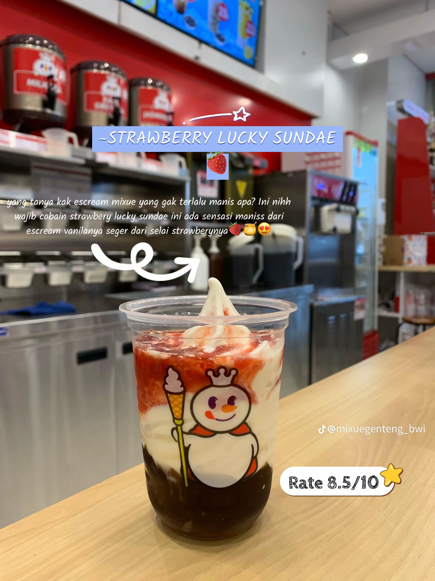 Menu Mixue