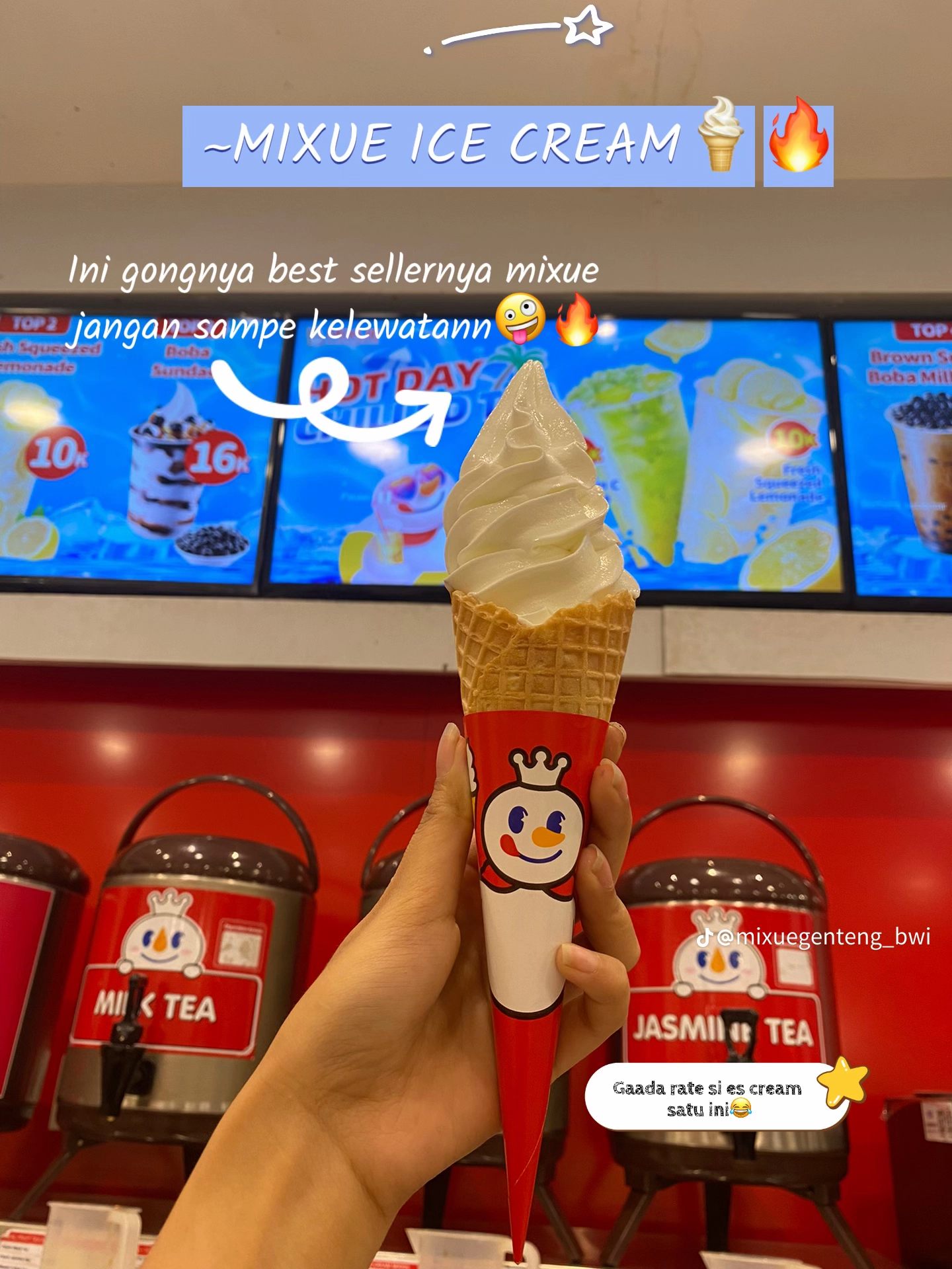 Menu Mixue