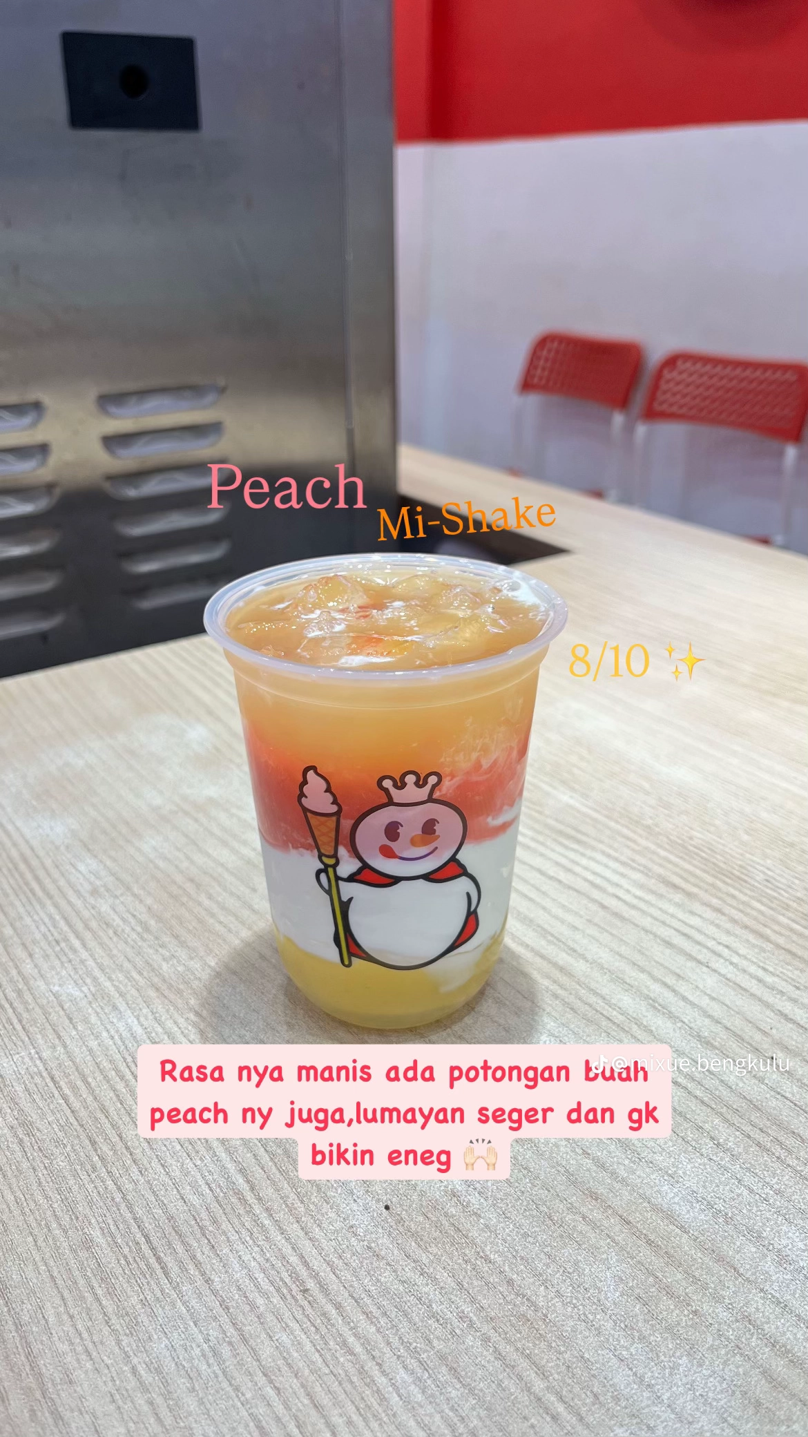 Menu Mixue