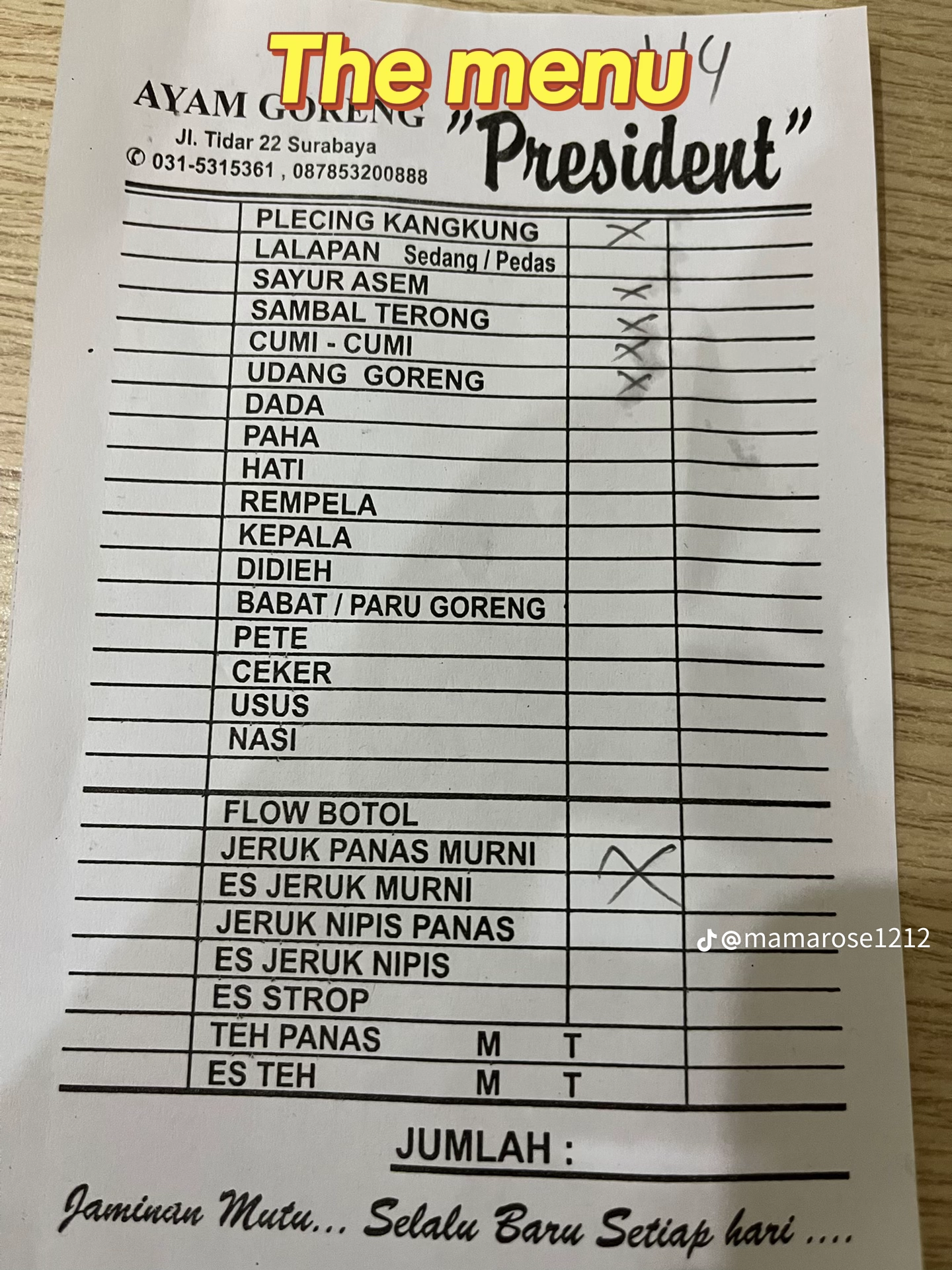 Ayam Goreng President