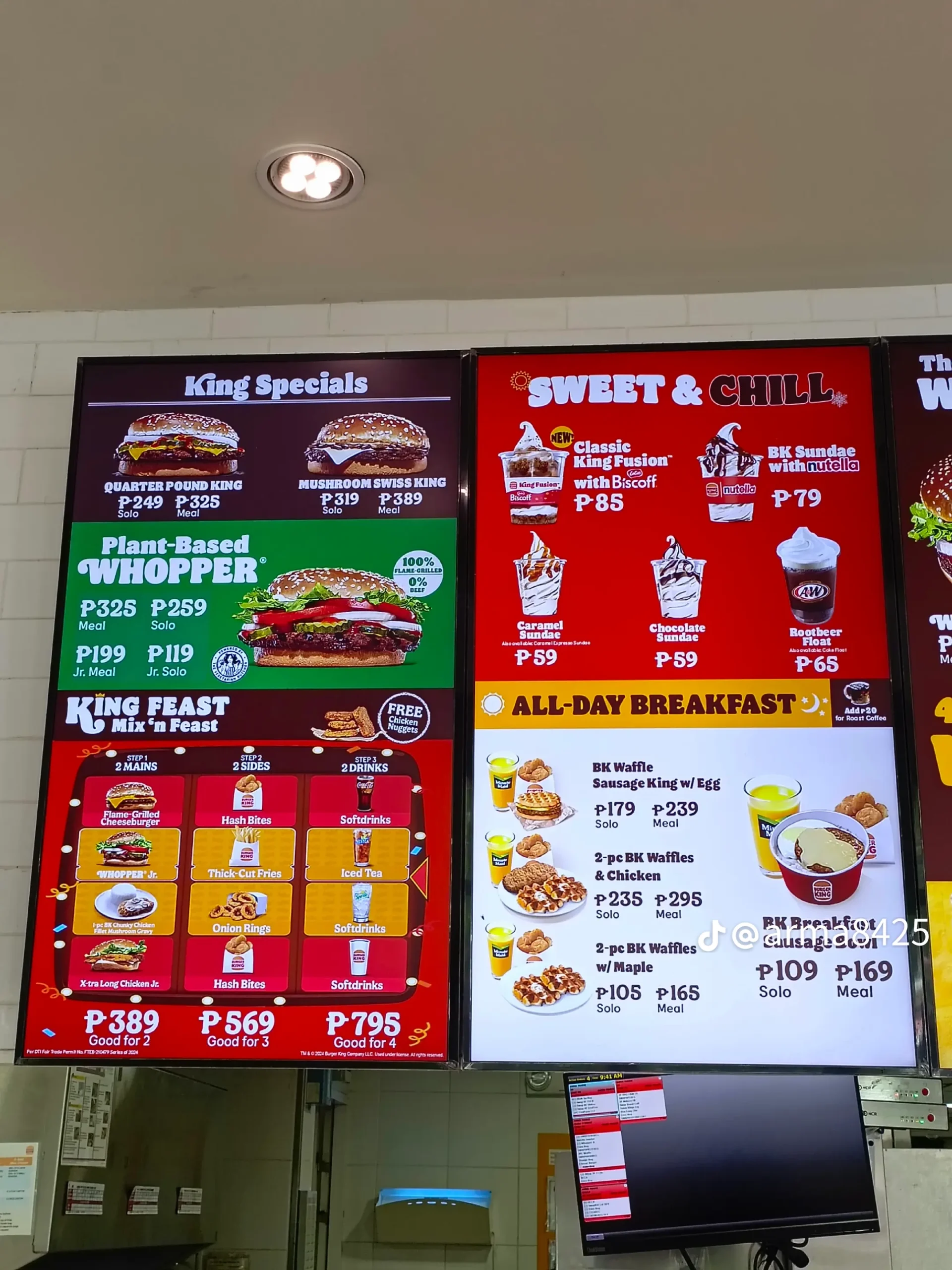 Burger King Menu