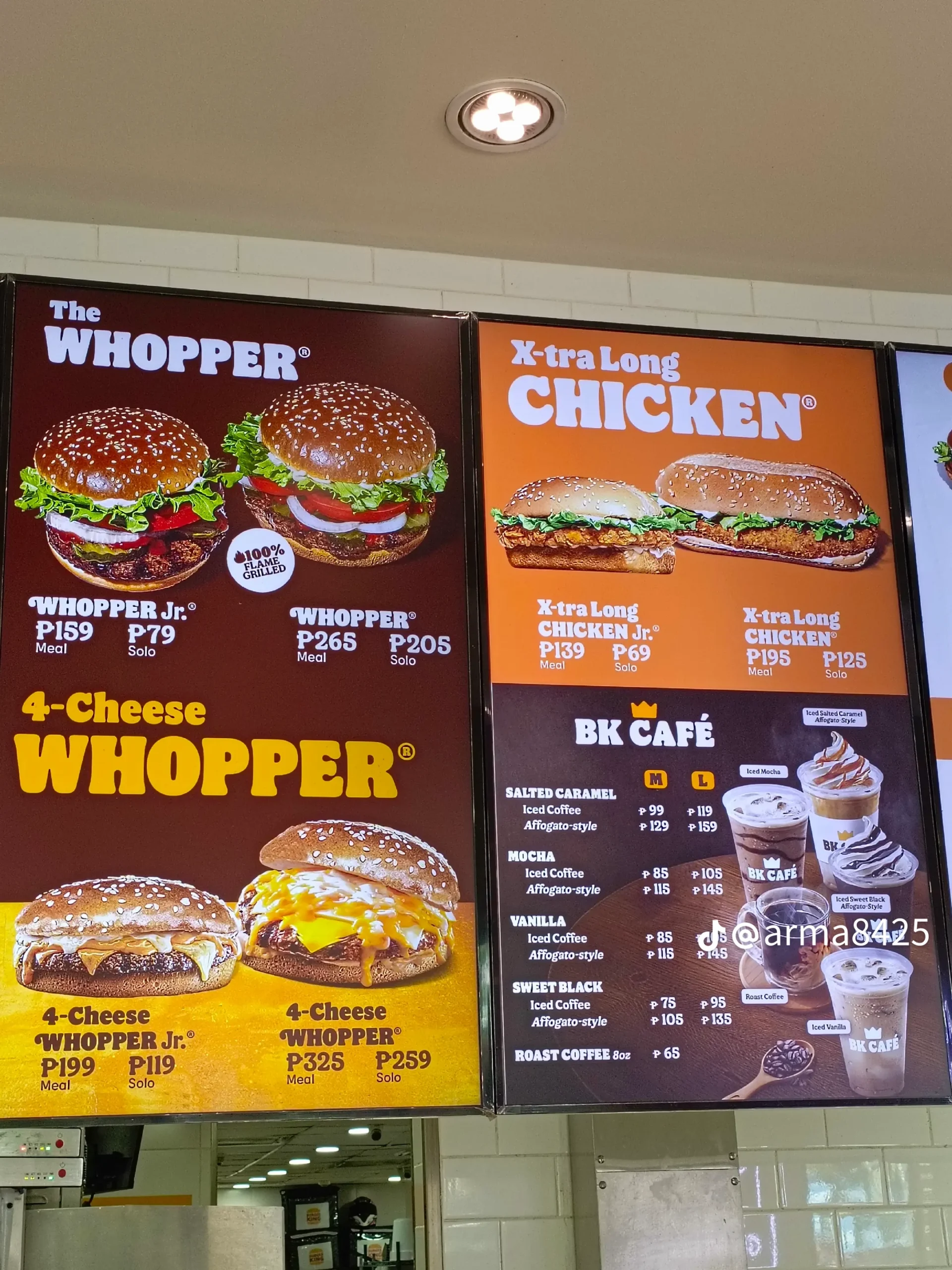 Burger King Menu