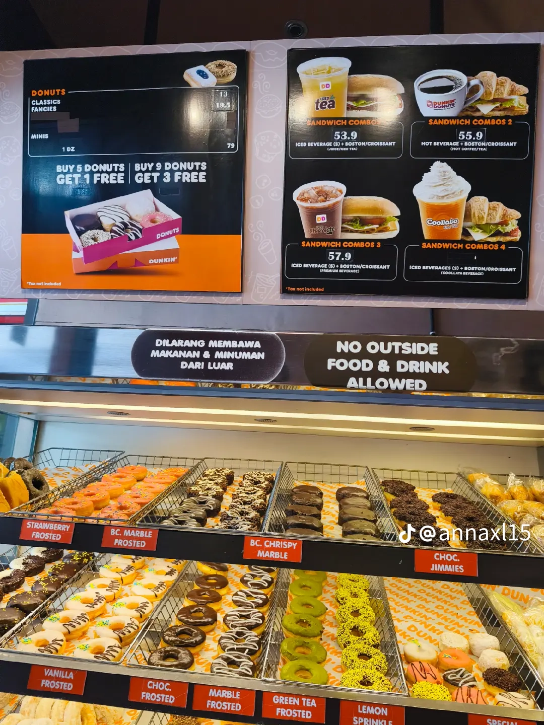 Dunkin Donuts Harga