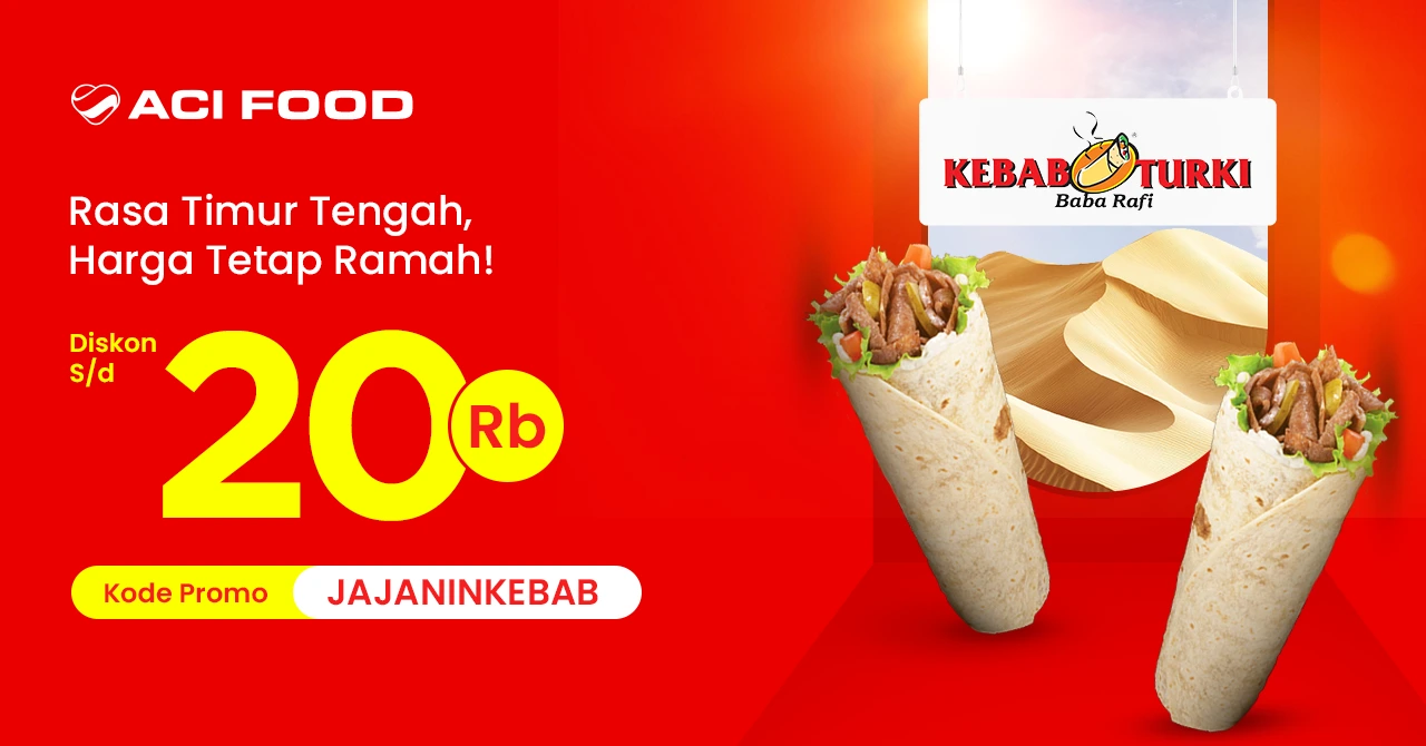 Promo Kebab ACI FOOD - Pesan Makan Paling Murah