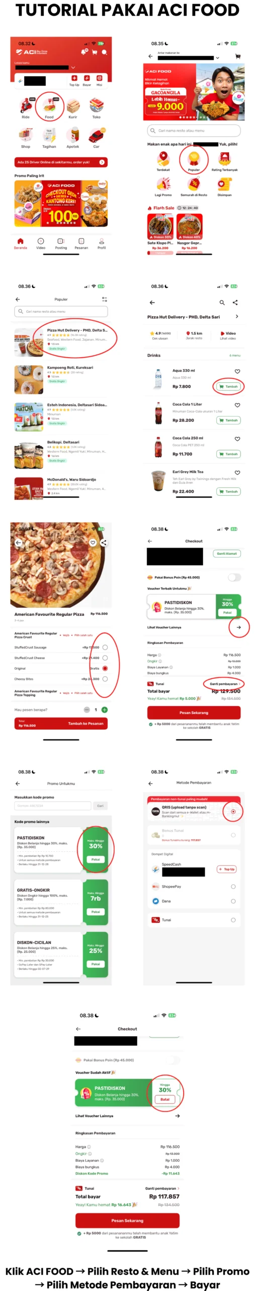 Tutorial pesan makan murah dengan ACI FOOD
