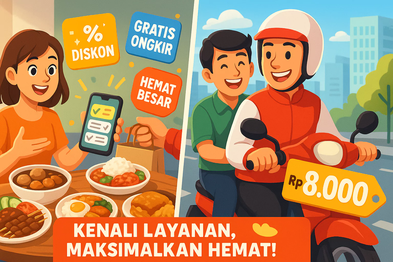perbedaan aci food dan ojol aci