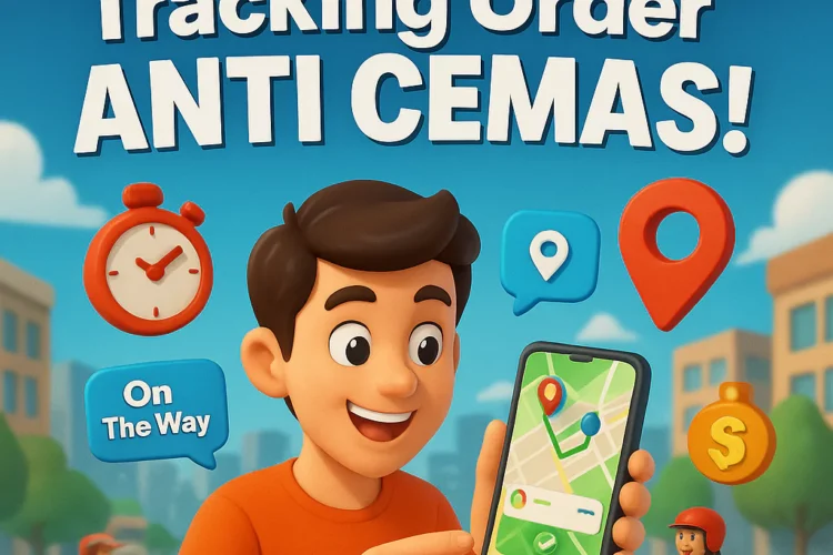 cara tracking order aci food dengan ojol aci