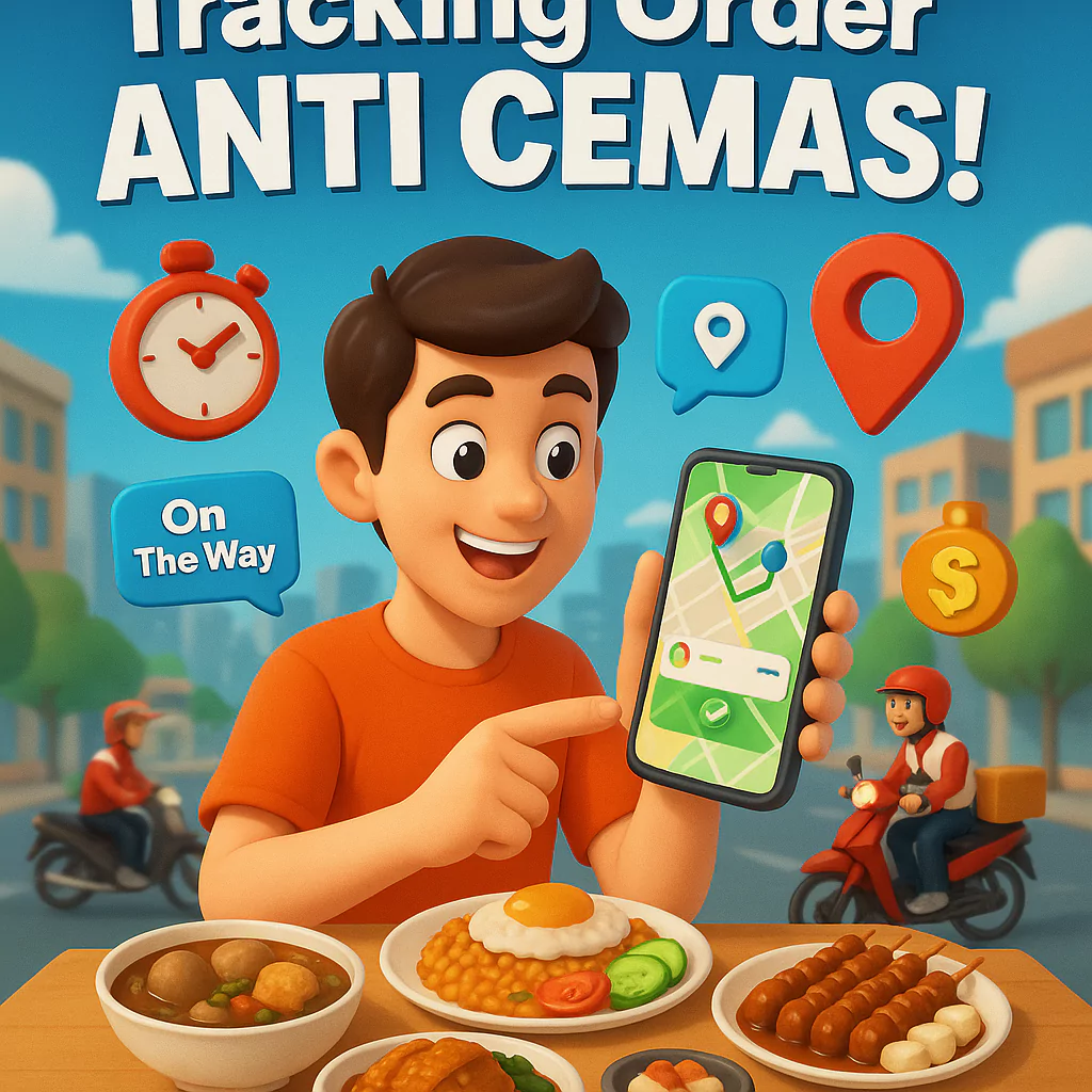 cara tracking order aci food dengan ojol aci