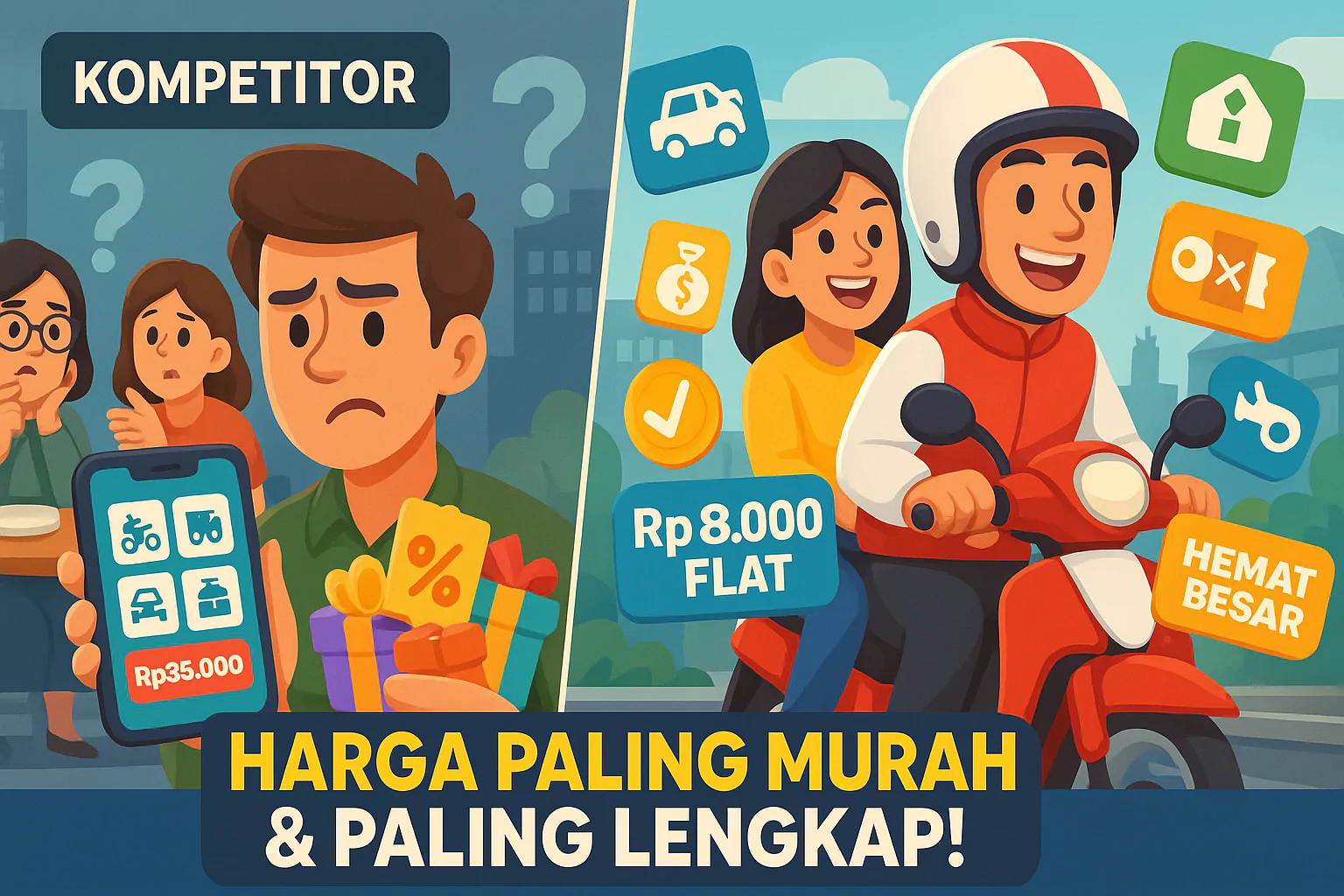 Keunggulan Ojol ACI dibanding kompetitor