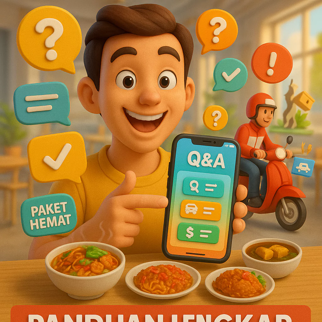 Cara pesan ojol - FAQ tentang pemesanan ACI FOOD