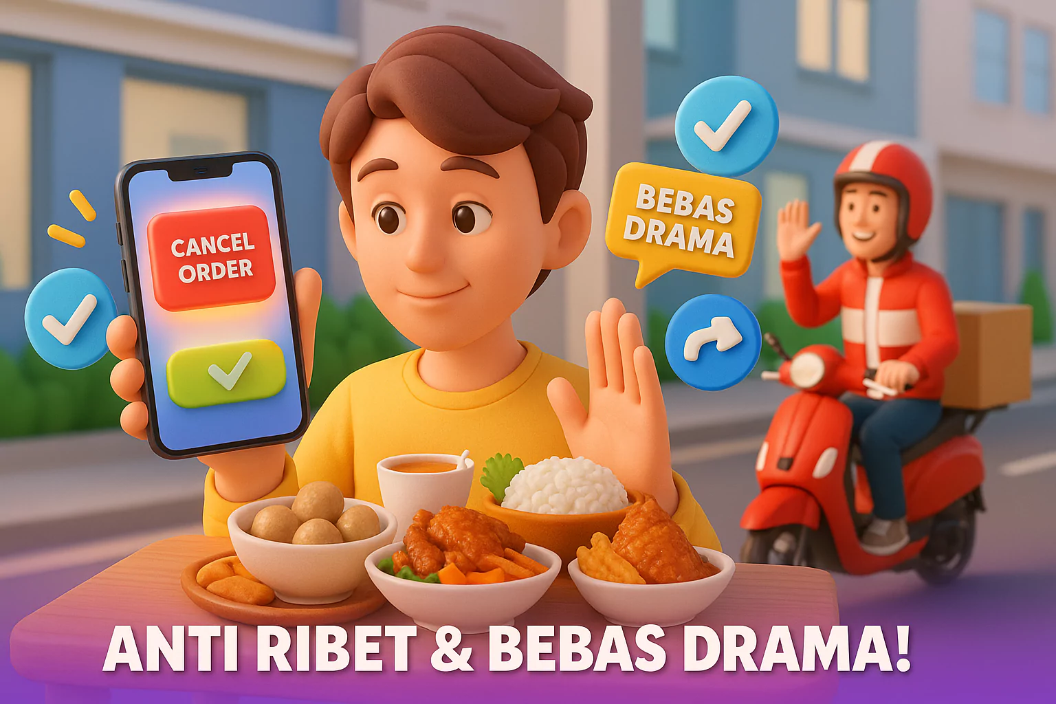 Ojol ACI - Cara cancel order Ojol ACI