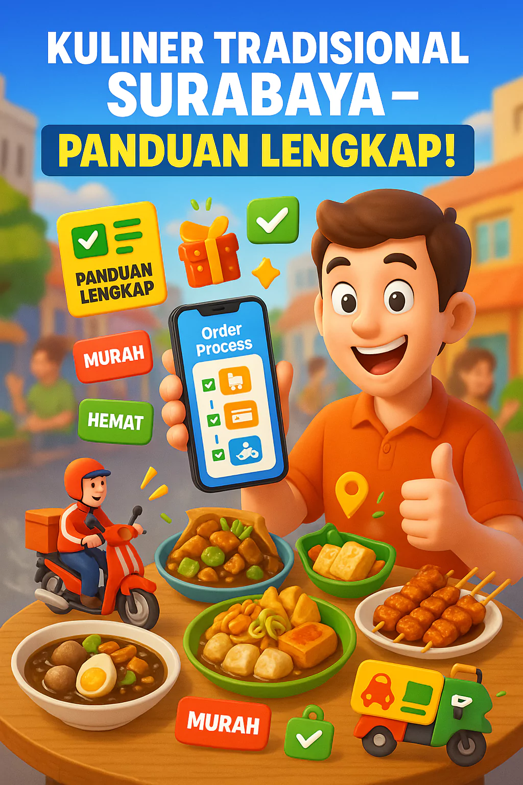 Pesan makan online - aci food untuk kuliner tradisional surabaya