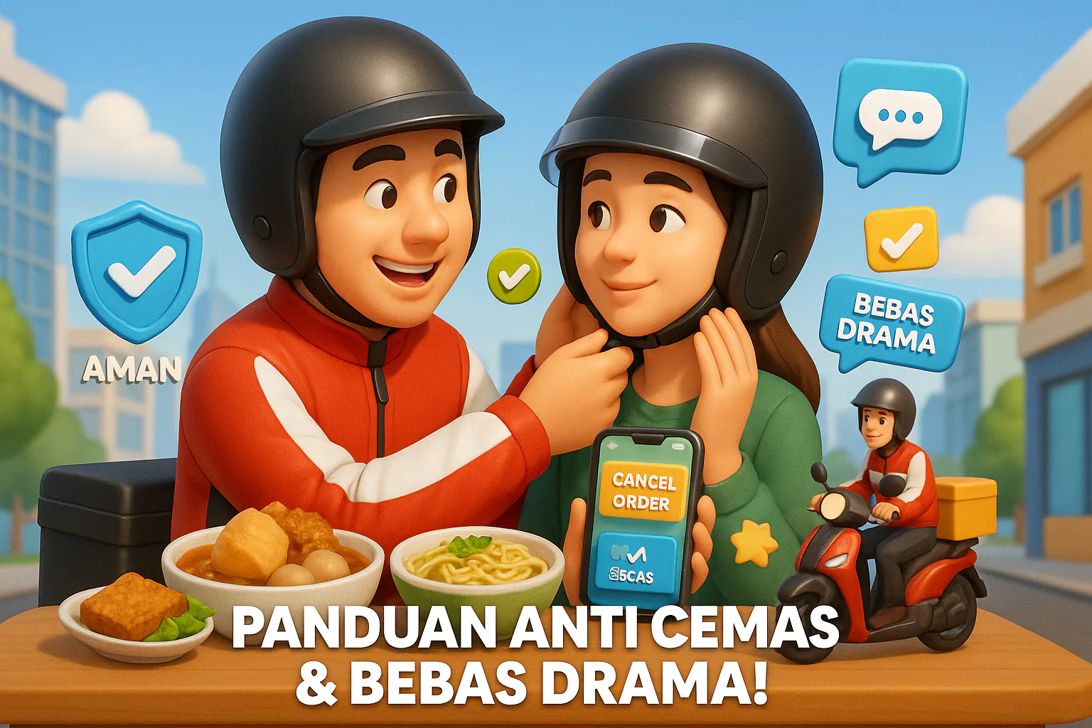 Tips aman pakai Ojol ACI