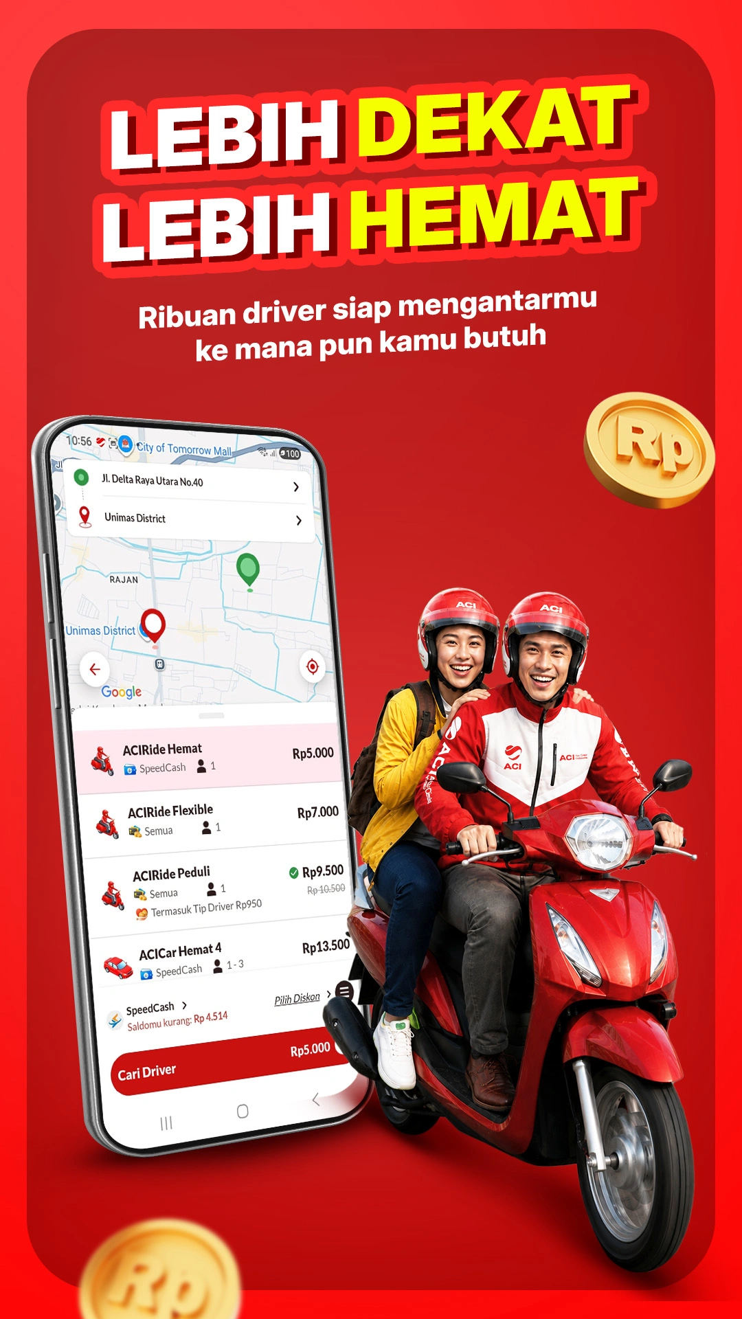 LEBIH DEKAT LEBIH HEMAT PAKAI ACI RIDE