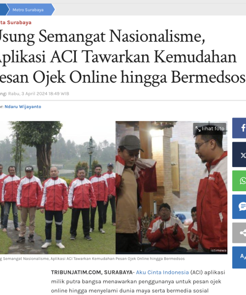 Tribun Jatim - ACI (Aku Cinta Indonesia)
