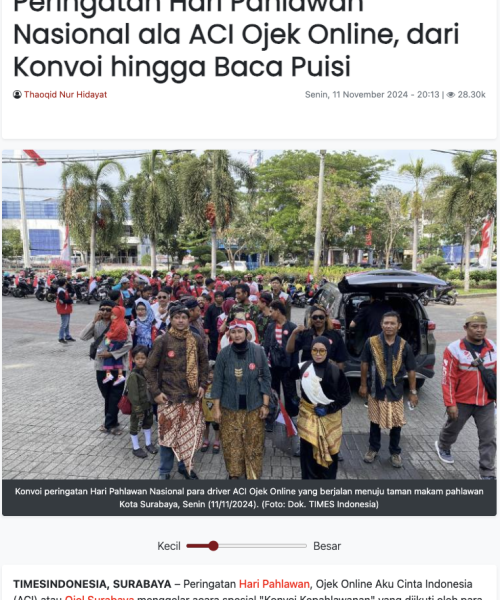 Times Indonesia - ACI (Aku Cinta Indonesia)