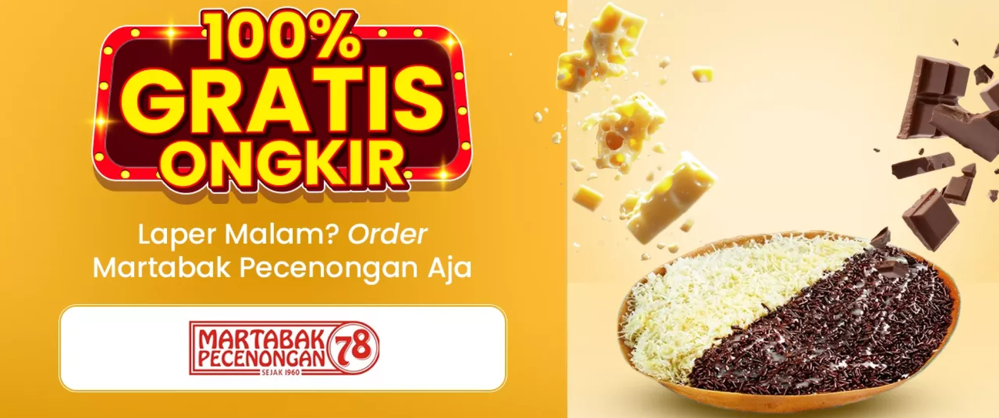 Promo Martabak Pecenongan 78 di ACI FOOD 100% Gratis Ongkir - Pesan Makan Paling Murah