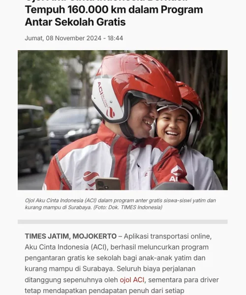 Times Indonesia - ACI (Aku Cinta Indonesia)
