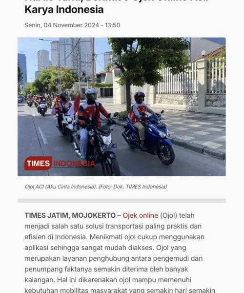 Times Indonesia - ACI (Aku Cinta Indonesia)